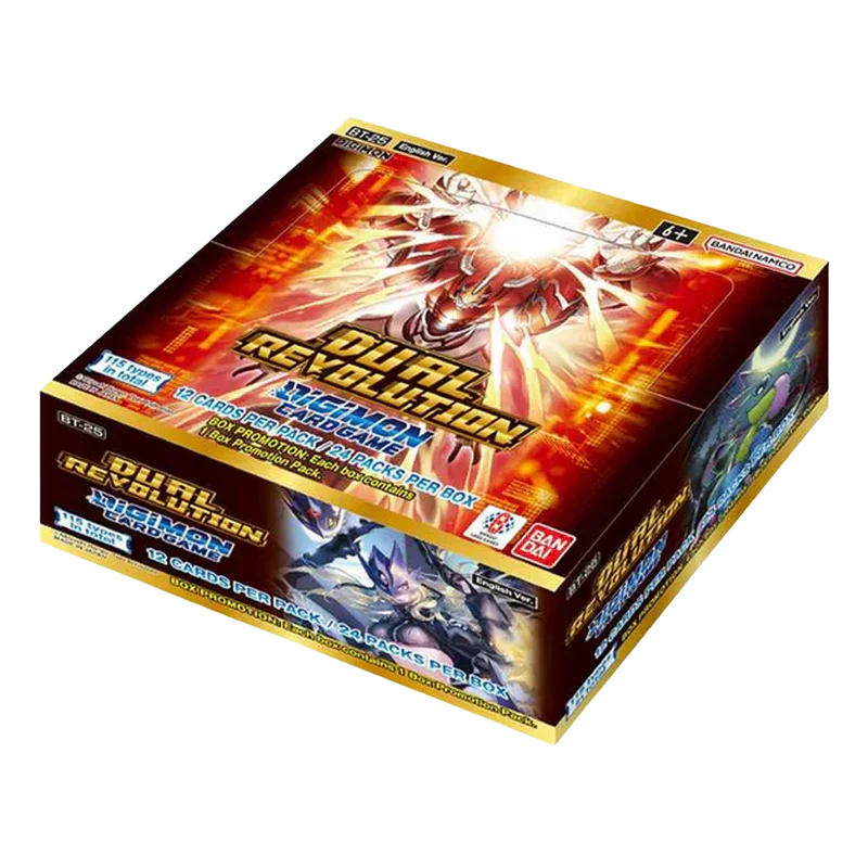 Digimon Card Game BT-25 Dual Revolution English - 1 Booster Box (24 Boosters)